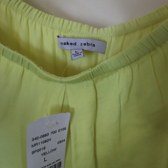 Naked Zebra - Yellow Strapless Jumpsuit - Picture 5 of 5